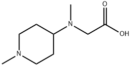 [메틸-(1-메틸-피페리딘-4-일)-아미노]-아세트산 구조식 이미지