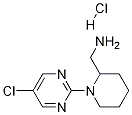 C-[1-(5-Chloro-pyrimidin-2-yl)-piperidin-2-yl]-methylamine hydrochloride Structure