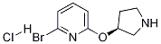 2-Bromo-6-((S)-pyrrolidin-3-yloxy)-pyridine hydrochloride 구조식 이미지
