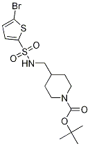 4-[(5-Bromo-thiophene-2-sulfonylamino)-methyl]-piperidine-1-carboxylic acid tert-butyl ester Structure