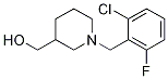 [1-(2-Chloro-6-fluoro-benzyl)-piperidin-3-yl]-methanol Structure