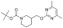 3-(4,6-Dimethyl-pyrimidin-2-yloxymethyl)-piperidine-1-carboxylic acid tert-butyl ester Structure