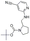 2-[(4-Cyano-pyridin-2-ylamino)-methyl]-pyrrolidine-1-carboxylic acid tert-butyl ester Structure