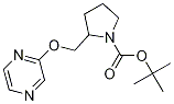 2-(Pyrazin-2-yloxymethyl)-pyrrolidine-1-carboxylic acid tert-butyl ester Structure