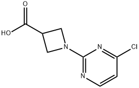 1-(4-클로로-피리미딘-2-일)-아제티딘-3-카르복실산 구조식 이미지