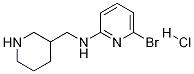 (6-Bromo-pyridin-2-yl)-piperidin-3-ylmethyl-amine hydrochloride 구조식 이미지
