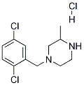 1-(2,5-Dichloro-benzyl)-3-methyl-piperazine hydrochloride 구조식 이미지