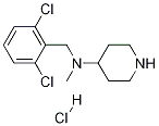 (2,6-Dichloro-benzyl)-methyl-piperidin-4-yl-amine hydrochloride Structure