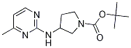 3-(4-Methyl-pyrimidin-2-ylamino)-pyrrolidine-1-carboxylic acid tert-butyl ester Structure