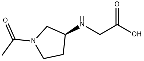 ((S)-1-Acetyl-pyrrolidin-3-ylaMino)-acetic acid Structure