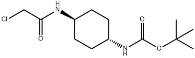 (1R,4R)- [4-(2-Chloro-acetylaMino)-cyclohexyl]-carbaMic acid tert-butyl ester 구조식 이미지