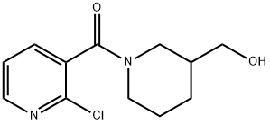 (2-클로로-피리딘-3-일)-(3-하이드록시메틸-피페리딘-1-일)-메탄온 구조식 이미지