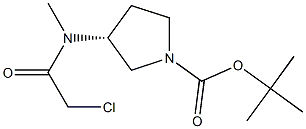 (R)-3-[(2-Chloro-acetyl)-Methyl-aMino]-pyrrolidine-1-carboxylic acid tert-butyl ester Structure