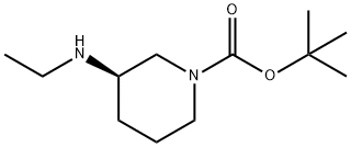 (R)-3-EthylaMino-piperidine-1-carboxylic acid tert-butyl ester 구조식 이미지