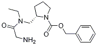 (S)-2-{[(2-AMino-acetyl)-ethyl-aMino]-Methyl}-pyrrolidine-1-carboxylic acid benzyl ester 구조식 이미지