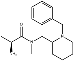 (S)-2-AMino-N-(1-benzyl-piperidin-2-ylMethyl)-N-Methyl-propionaMide 구조식 이미지