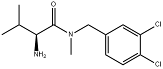 (S)-2-AMino-N-(3,4-dichloro-benzyl)-3,N-diMethyl-butyraMide Structure