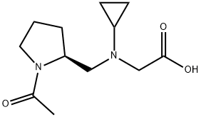 [((S)-1-Acetyl-pyrrolidin-2-ylMethyl)-cyclopropyl-aMino]-acetic acid 구조식 이미지