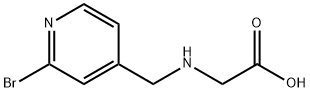 [(2-BroMo-pyridin-4-ylMethyl)-aMino]-acetic acid 구조식 이미지