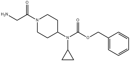 [1-(2-AMino-acetyl)-piperidin-4-yl]-cyclopropyl-carbaMic acid benzyl ester 구조식 이미지