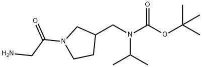 [1-(2-AMino-acetyl)-pyrrolidin-3-ylMethyl]-isopropyl-carbaMic acid tert-butyl ester 구조식 이미지