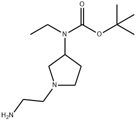 [1-(2-AMino-ethyl)-pyrrolidin-3-yl]-ethyl-carbaMic acid tert-butyl ester 구조식 이미지