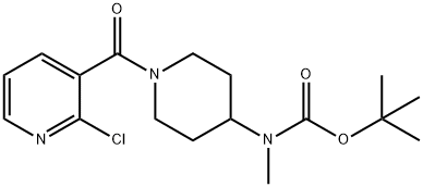 [1-(2-Chloro-pyridine-3-carbonyl)-piperidin-4-yl]-Methyl-carbaMic acid tert-butyl ester Structure