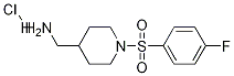 [1-(4-Fluoro-benzenesulfonyl)-piperidin-4-yl]-Methyl-aMine hydrochloride 구조식 이미지
