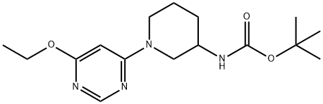 [1-(6-Ethoxy-pyriMidin-4-yl)-piperidin-3-yl]-carbaMic acid tert-butyl ester Structure