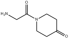 1-(2-AMino-acetyl)-piperidin-4-one 구조식 이미지