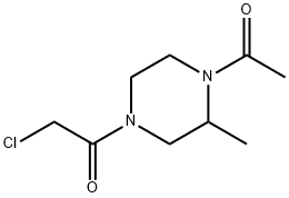 1-(4-Acetyl-3-Methyl-piperazin-1-yl)-2-chloro-ethanone 구조식 이미지