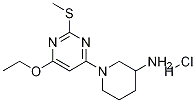 1-(6-Ethoxy-2-Methylsulfanyl-pyriMidin-4-yl)-piperidin-3-ylaMine hydrochloride 구조식 이미지