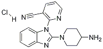 2-(2-(4-aMinopiperidin-1-yl)-1H-benzo[d]iMidazol-1-yl)nicotinonitrile hydrochloride Structure