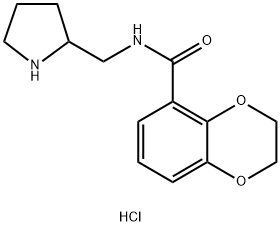 2,3-Dihydro-benzo[1,4]dioxine-5-carboxylic acid (pyrrolidin-2-ylMethyl)-aMide hydrochloride Structure