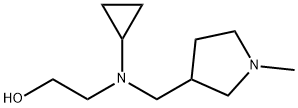 2-[Cyclopropyl-(1-Methyl-pyrrolidin-3-ylMethyl)-aMino]-ethanol Structure