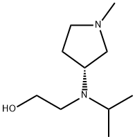 2-[Isopropyl-((R)-1-Methyl-pyrrolidin-3-yl)-aMino]-ethanol 구조식 이미지