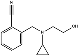 2-{[Cyclopropyl-(2-hydroxy-ethyl)-aMino]-Methyl}-benzonitrile 구조식 이미지