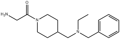 2-AMino-1-{4-[(benzyl-ethyl-aMino)-Methyl]-piperidin-1-yl}-ethanone Structure