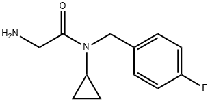 2-AMino-N-cyclopropyl-N-(4-fluoro-benzyl)-acetaMide Structure