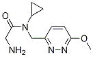 2-AMino-N-cyclopropyl-N-(6-Methoxy-pyridazin-3-ylMethyl)-acetaMide 구조식 이미지