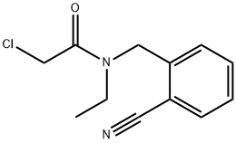 2-Chloro-N-(2-cyano-benzyl)-N-ethyl-acetaMide Structure
