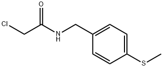 2-Chloro-N-(4-Methylsulfanyl-benzyl)-acetaMide 구조식 이미지