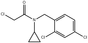 2-Chloro-N-cyclopropyl-N-(2,4-dichloro-benzyl)-acetaMide 구조식 이미지