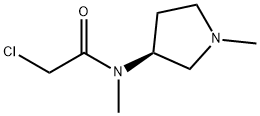 2-Chloro-N-Methyl-N-((S)-1-Methyl-pyrrolidin-3-yl)-acetaMide 구조식 이미지