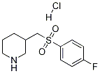 3-(4-플루오로-벤젠술포닐메틸)-피페리딘염산염 구조식 이미지