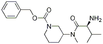 3-[((S)-2-AMino-3-Methyl-butyryl)-Methyl-aMino]-piperidine-1-carboxylic acid benzyl ester 구조식 이미지