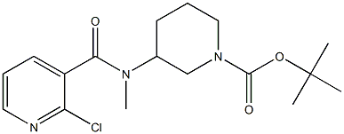 3-[(2-Chloro-pyridine-3-carbonyl)-Methyl-aMino]-piperidine-1-carboxylic acid tert-butyl ester Structure