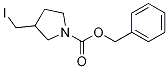 3-IodoMethyl-pyrrolidine-1-carboxylic acid benzyl ester 구조식 이미지