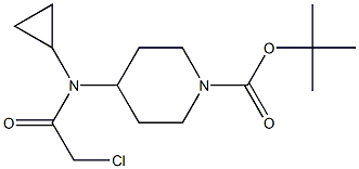4-[(2-Chloro-acetyl)-cyclopropyl-aMino]-piperidine-1-carboxylic acid tert-butyl ester Structure