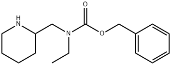 Ethyl-piperidin-2-ylMethyl-carbaMic acid benzyl ester 구조식 이미지